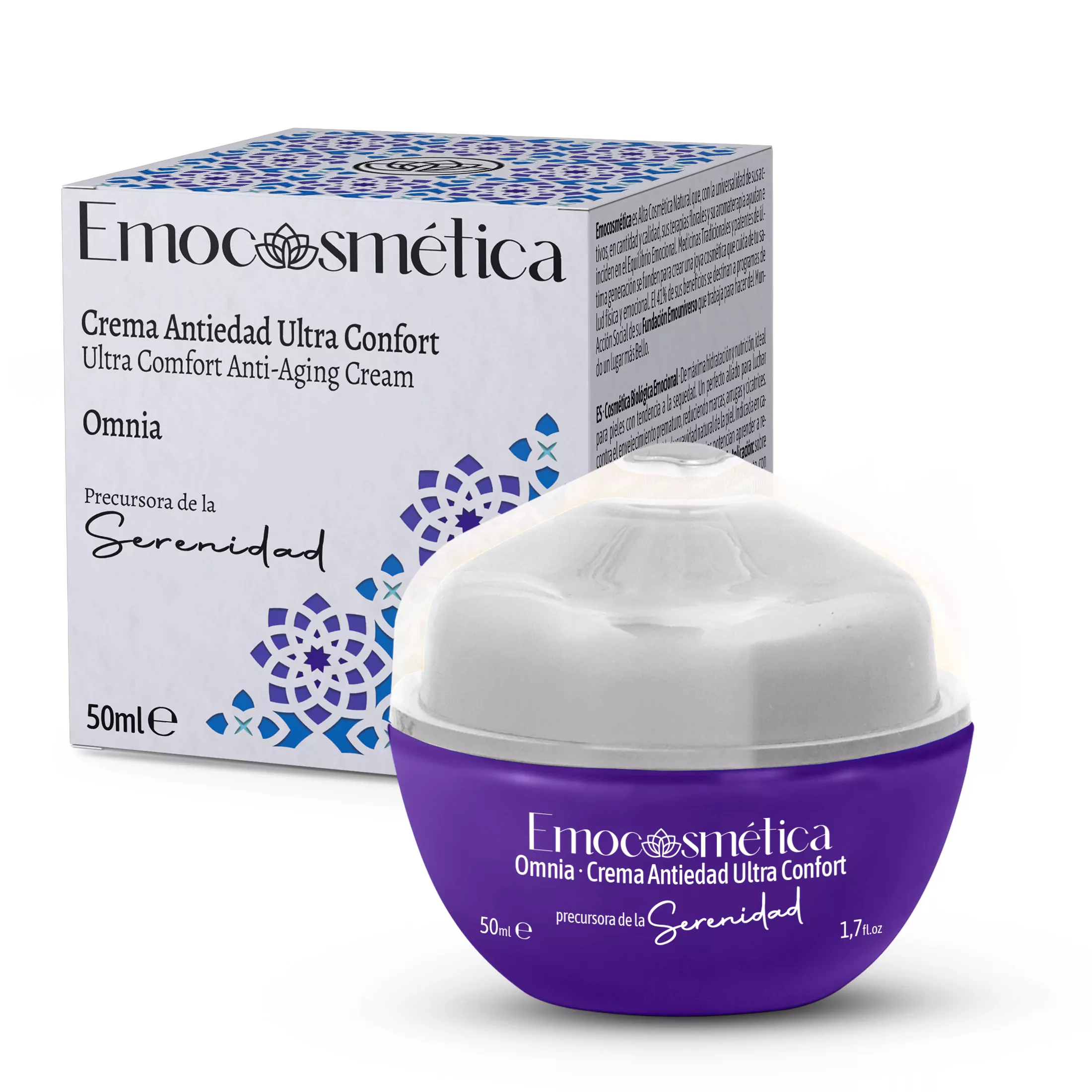 Crema Facial Antiedad Ultra Confort · Omnia