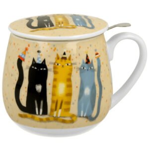 Taza party, porcelana 0,40 l. filtro y tapa