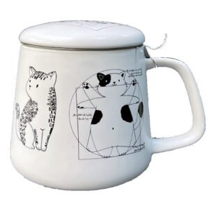 Taza artist, porcelana 0,40 l. filtro y tapa